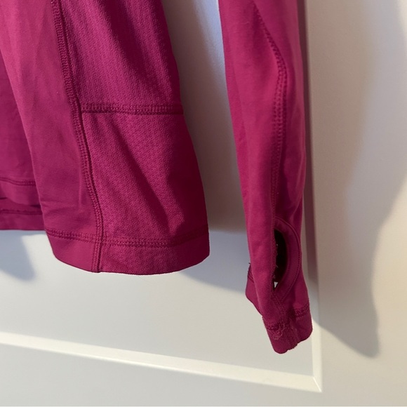 Lululemon Athletica Magenta Long Sleeve High Collared Top Size 6 Women’s - Picture 3 of 10